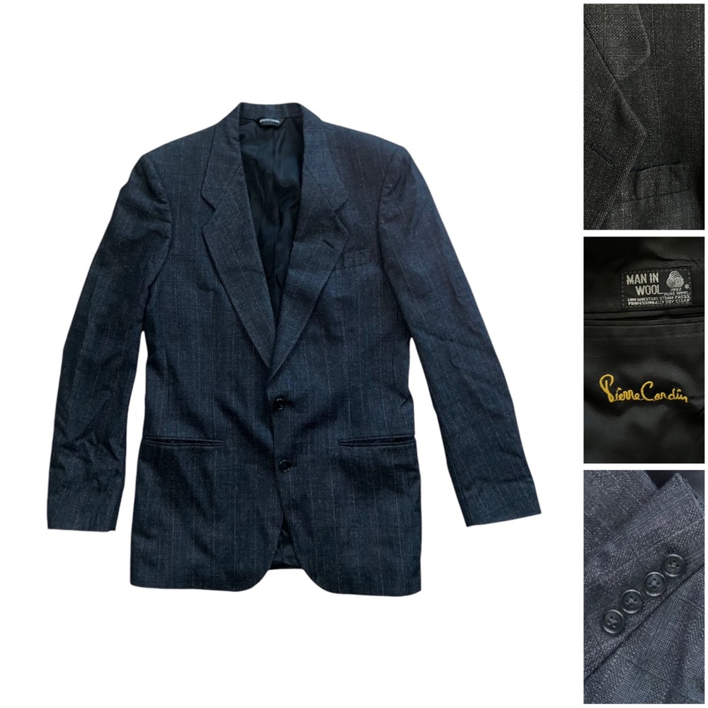 Vintage Pierre Cardin Blazer Sports Coat Jacket Man In Wool USA Men’s 40L